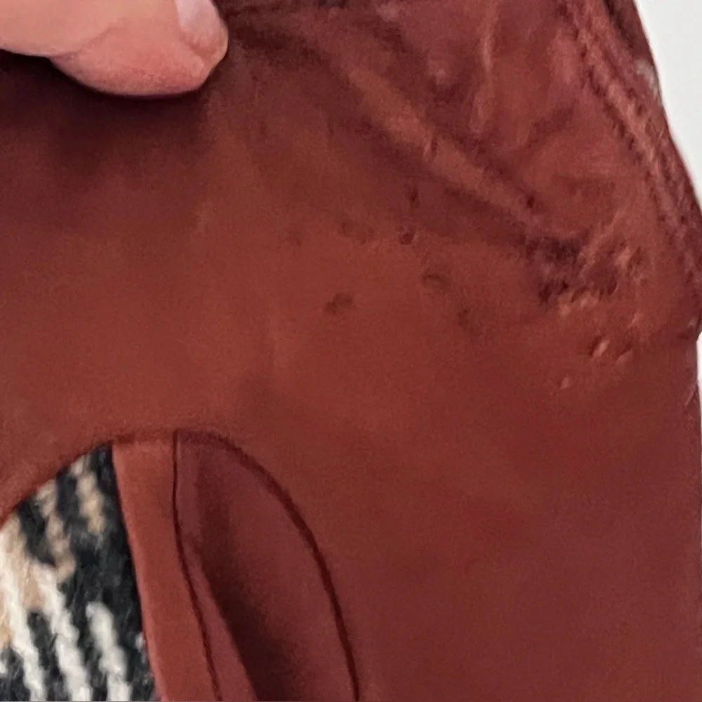Women’sBrown Leather Gloves⭐️ As Is